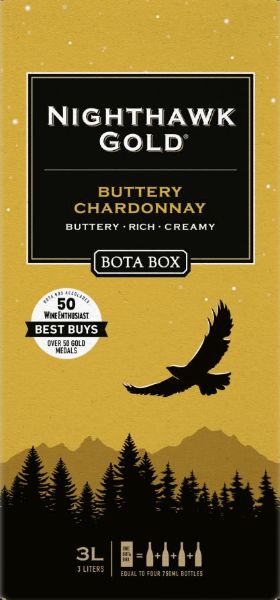 Bota Box Nighthawk Gold Buttery Chardonnay