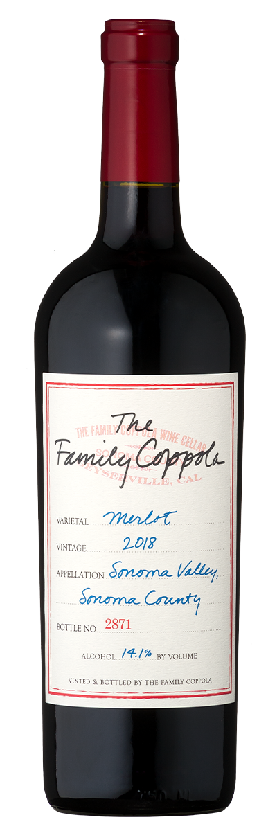 The Family Coppola Merlot 2018<br><span>12-Pack Case</span>